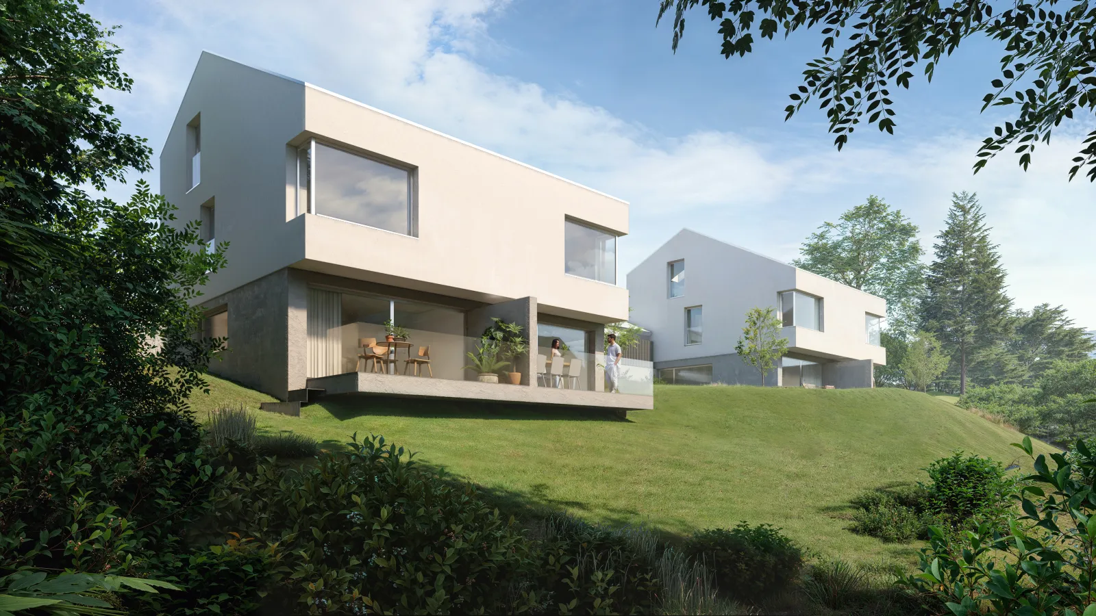 Construction de 2 villas mitoyennes