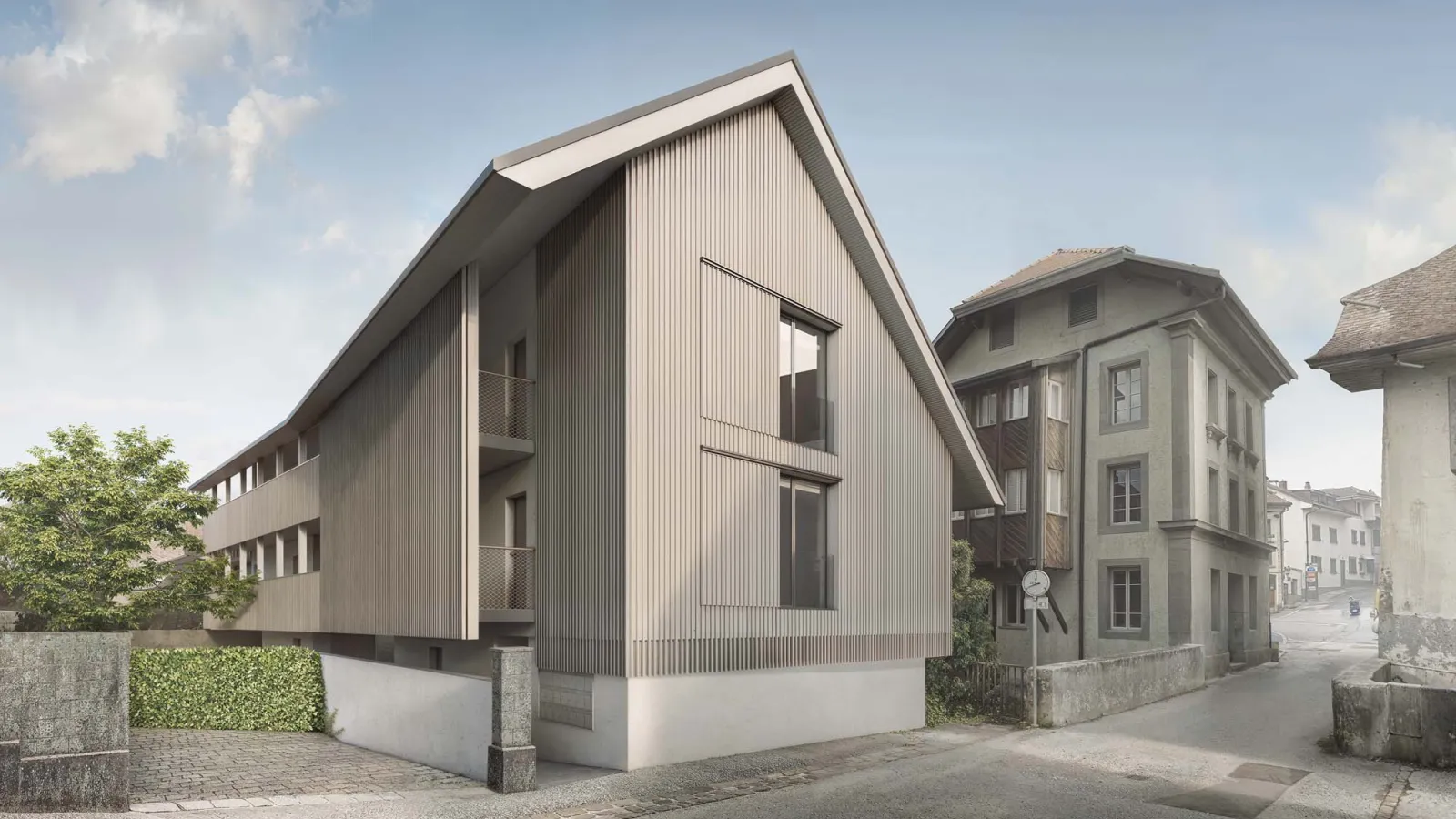 Construction d'immeuble locatif en vieille-ville