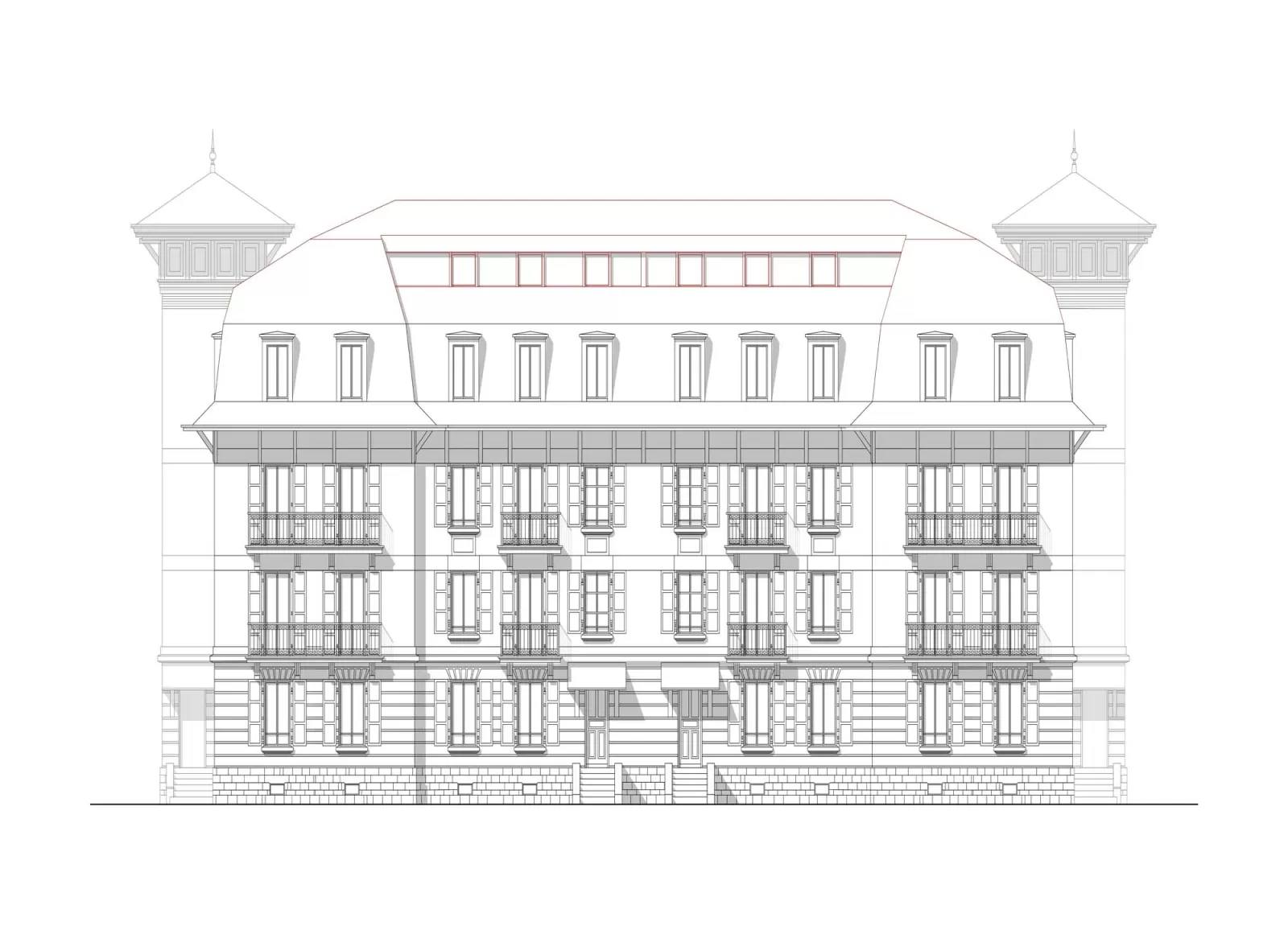 Surélévation d’un immeuble locatif du XXe sicècle-5